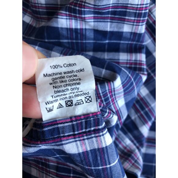 J.Crew Men Blue Button Up Shirt Size Medium - Picture 8 of 8